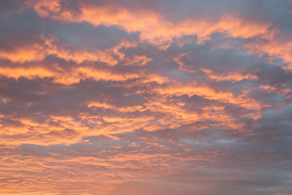 絢麗的「火燒雲」。istock圖片