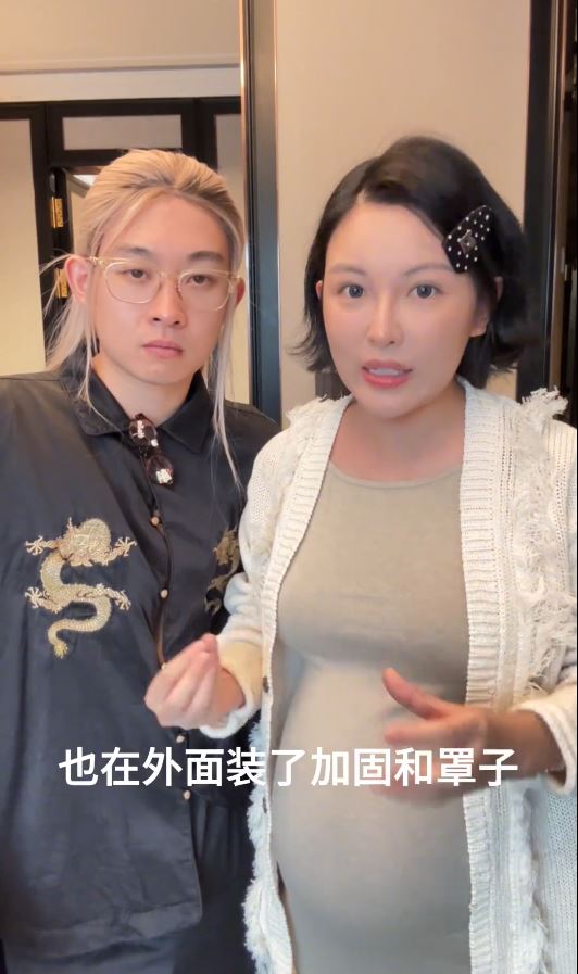 張凱毅丈夫張煜東親手鑄造的黃金鳳冠，展覽時被兒童觀眾損毀。抖音＠我是張凱毅  