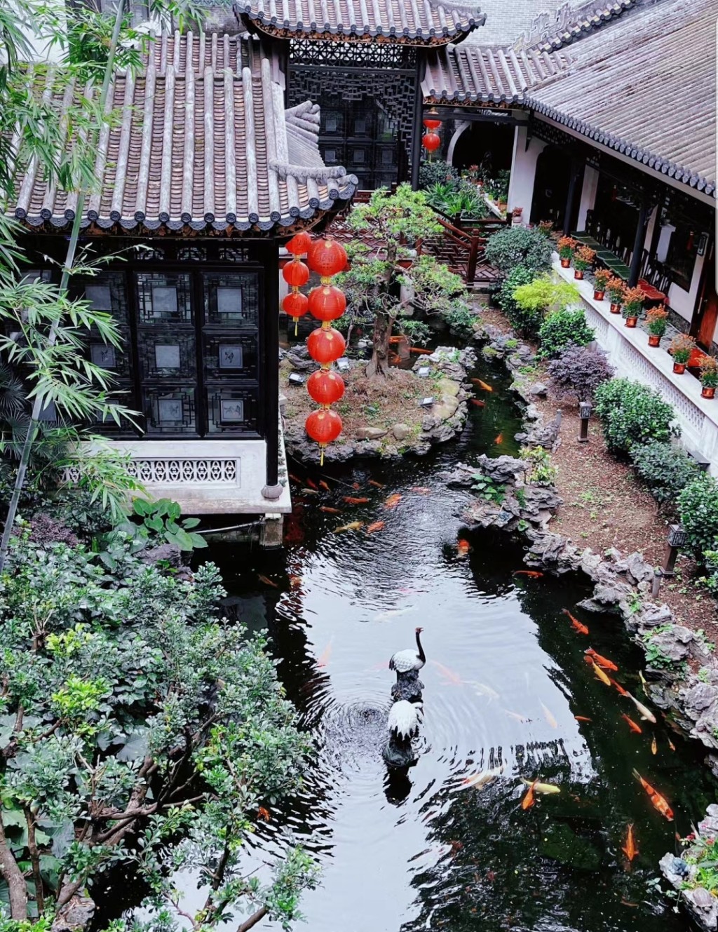 廣州北園酒家打卡點甚多，園林美景，如詩如畫。（圖片來源：小紅書@夏柔）