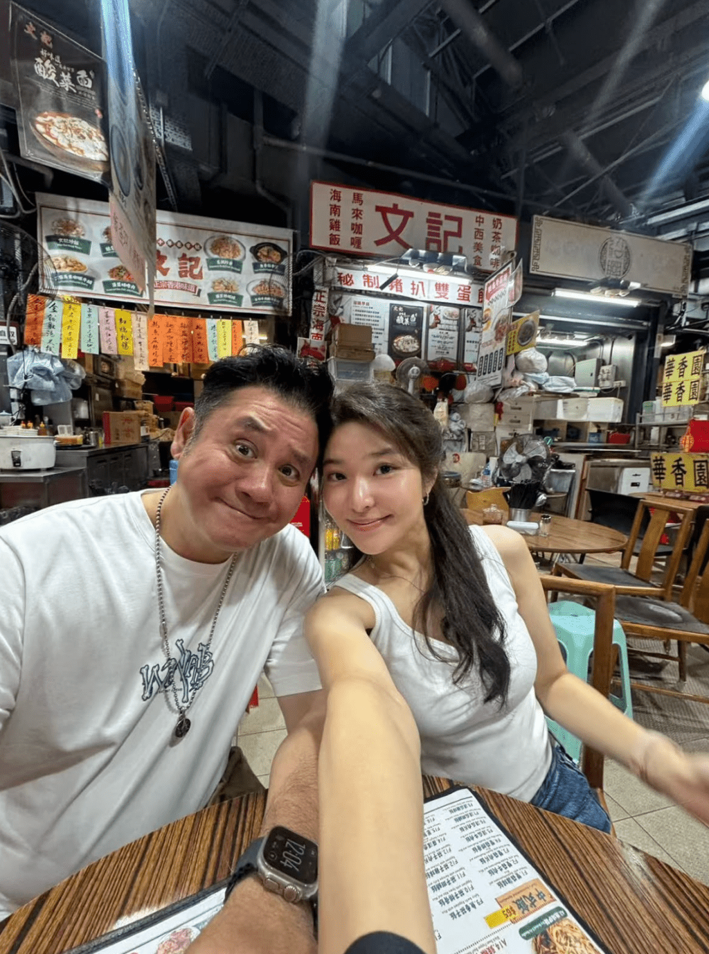 二人以「回味過去」為題,介紹昔日跟許紹雄的美食足跡。 二人以「回味過去」為題,介紹昔日跟許紹雄的美食足跡。