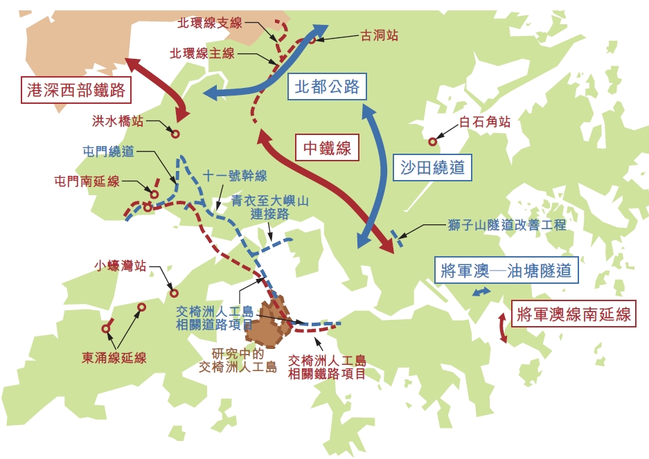 郭芙蓉指中鐵線是香港鐵路網的「跨線樞紐」。資料圖片
