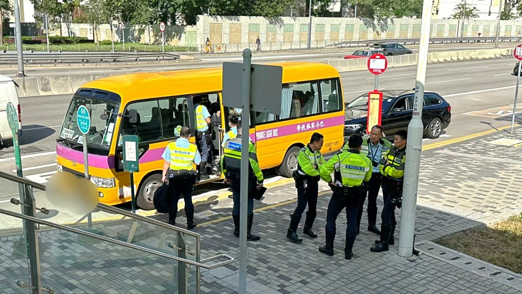 警員到場調查。讀者提供