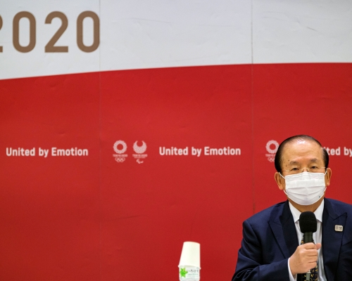 東京奧組委首席執行官武藤敏郎。Reuters
