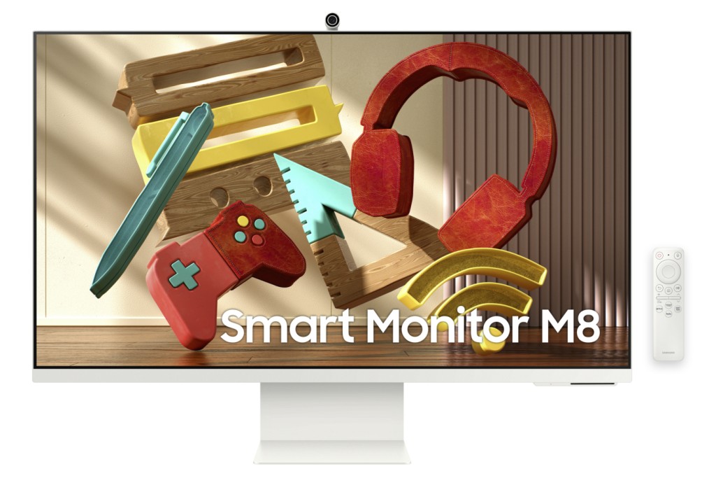 Smart Monitor M8新增磁吸式SlimFit視像鏡頭,鏡頭可以隨時安裝及拆下。售價待定 Smart Monitor M8新增磁吸式SlimFit視像鏡頭,鏡頭可以隨時安裝及拆下。售價待定
