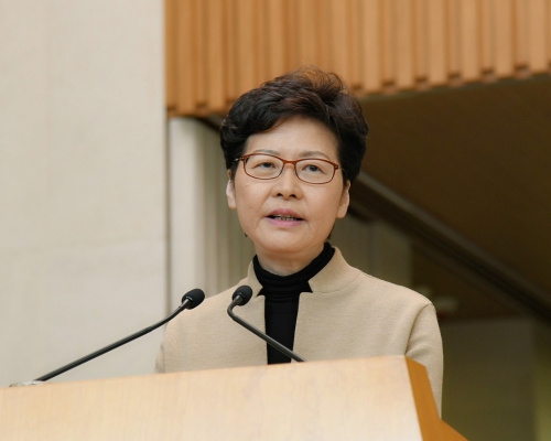 林鄭下周六見落選區議員慰勞。資料圖片