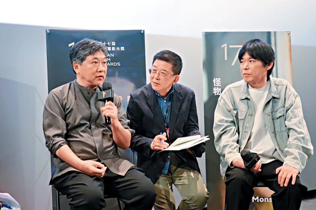 是枝裕和(左)、坂元裕二(右)一拍即合,更相約下次合作。