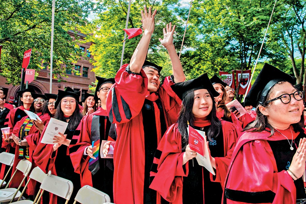哈佛大學5月舉行畢業禮。
