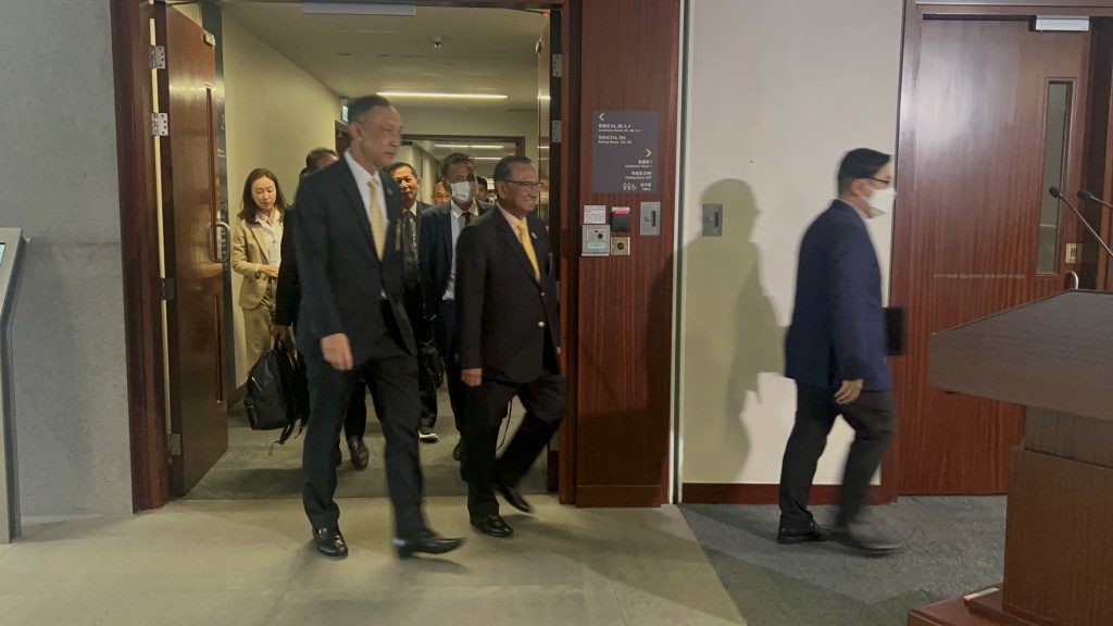 泰國國民議會上議院代表團參觀香港立法會。郭詠欣攝