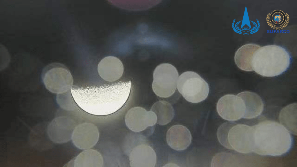 2024年5月8日19:56，巴基斯坦立方星拍摄的首幅月球图像。