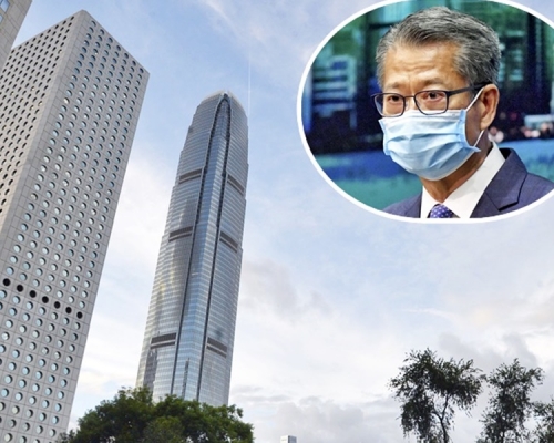 陳茂波(小圖)指反修例風波令投資者擔心香港的政治及社會穩定出現風險。資料圖片