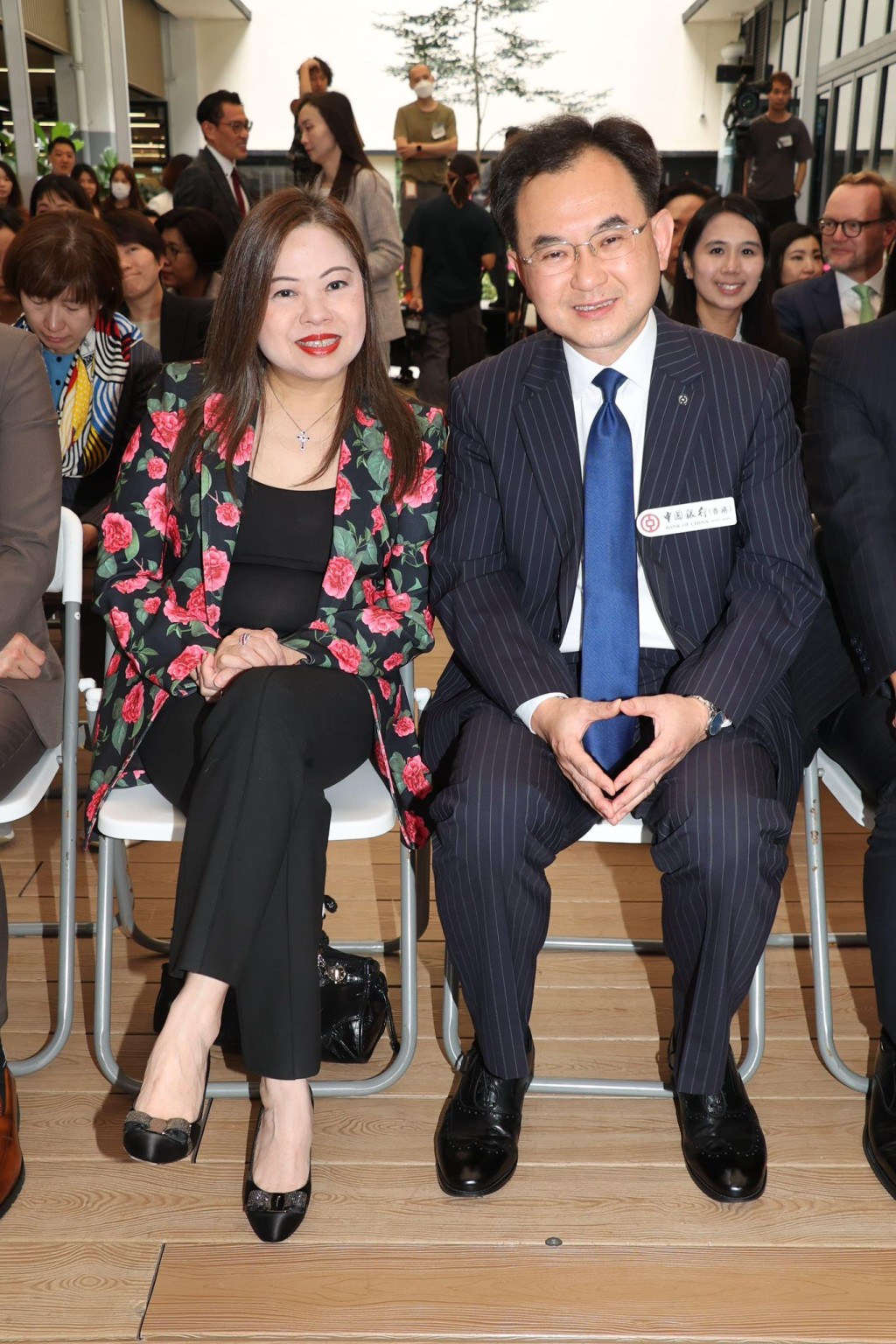 中銀香港副總裁陳文、香港特別行政區政府文化體育及旅遊局局長羅淑佩。