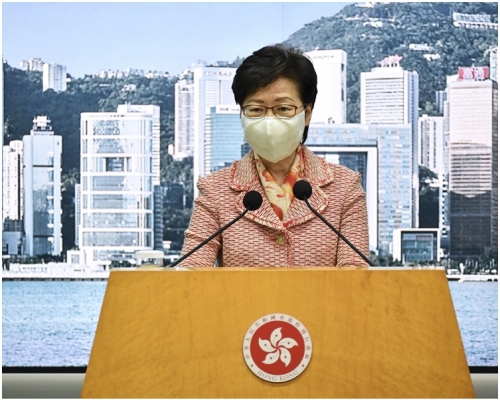 林鄭月娥不介意深圳的本地生產總值超越香港。資料圖片