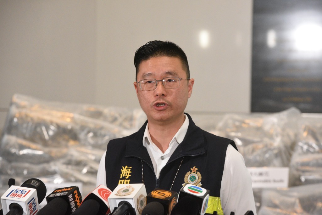海关毒品调查科毒品调查第二组指挥官杨伟汉。尹敬堂摄