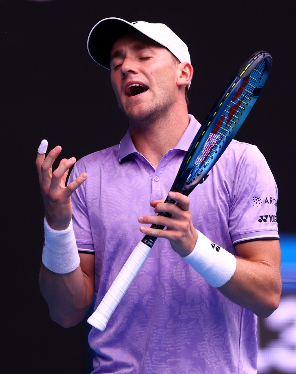 世界排名第三的魯迪於澳洲網球公開賽次圈出局。REUTERS