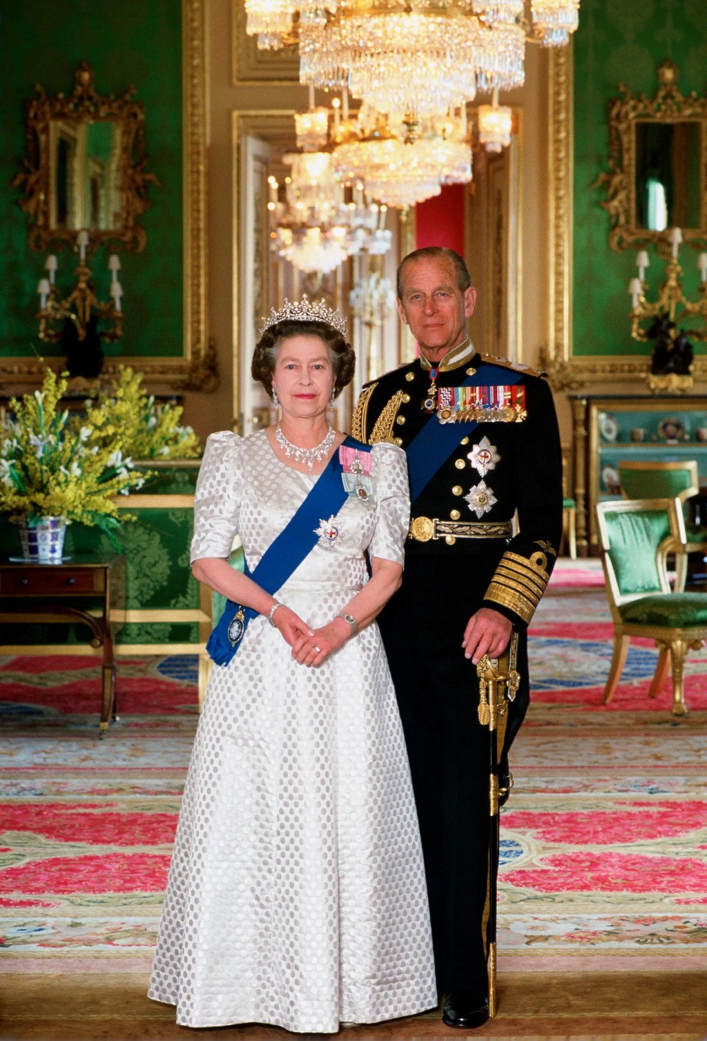 英女皇與丈夫菲臘親王。