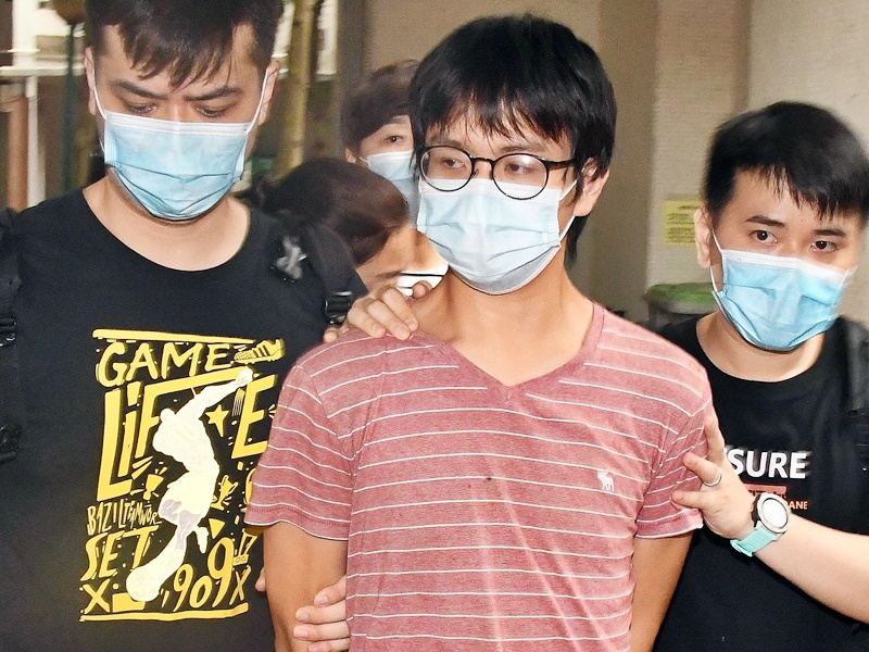 呂世瑜被警方拘捕。資料圖片
