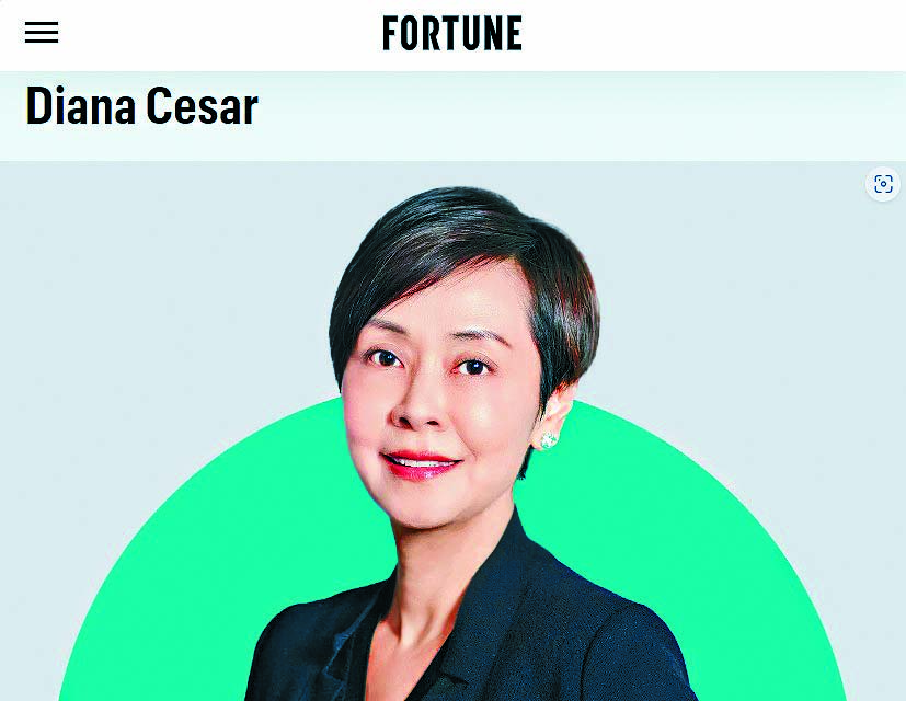 《財富》(Fortune)公布亞洲百大商界女性榜，恒生一姐施穎茵上榜。