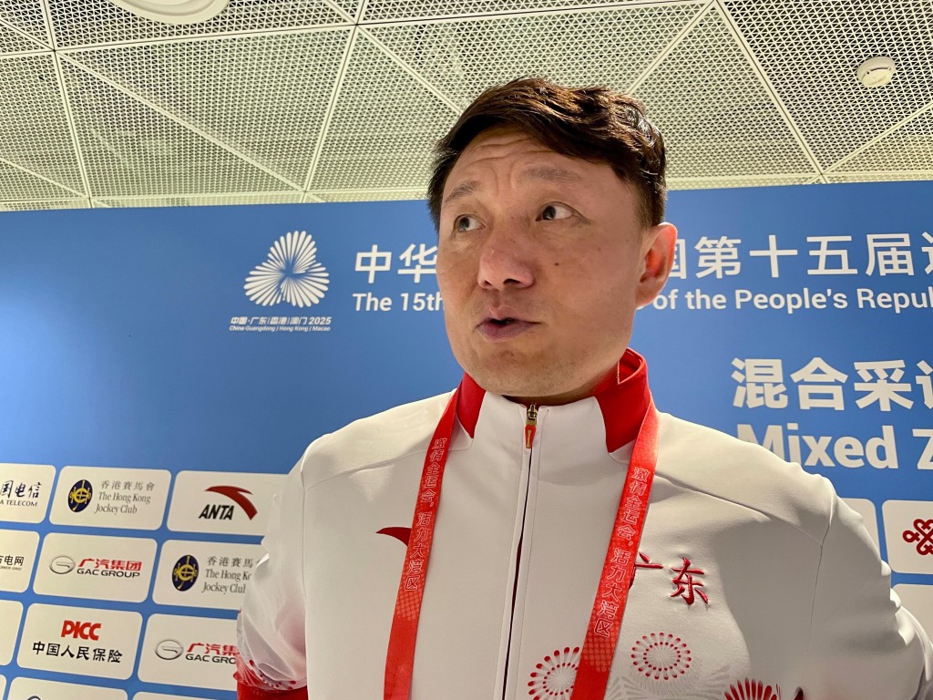 廣東隊教練祝捷十分滿意香港辦的全運會。徐嘉華攝