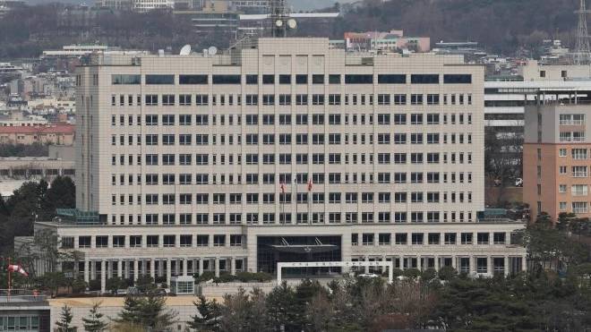 南韓總統府。 美聯社