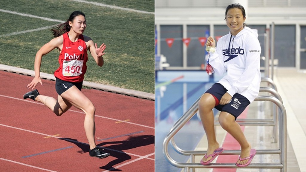 左起:梁筠宜、何南慧。理大圖片