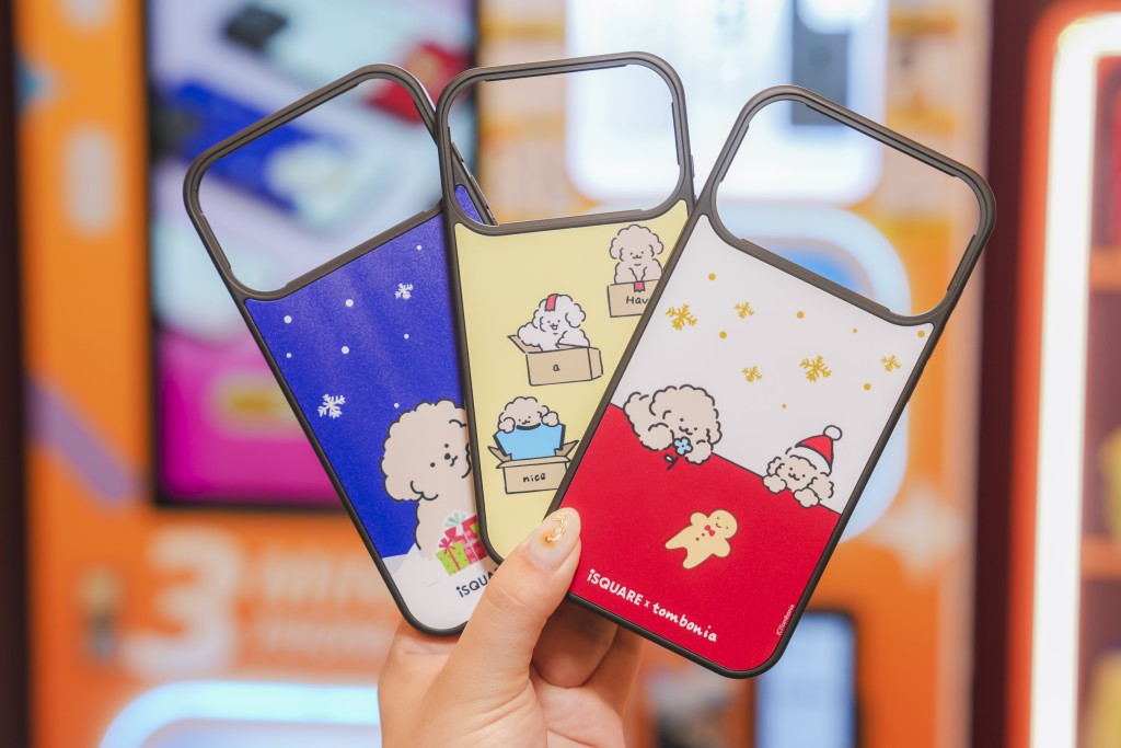 送10份iSQUARE萌犬Muck聖誕限量版手機保護殼（圖片來源：iSQUARE）