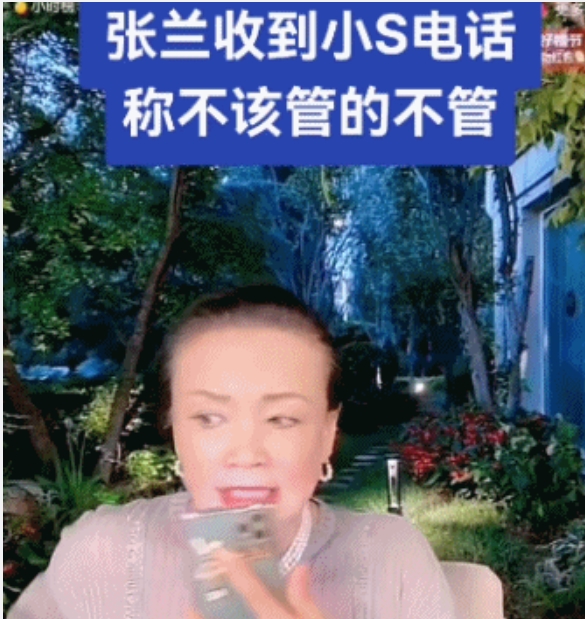 張蘭直播期間揶揄小S又惹禍。