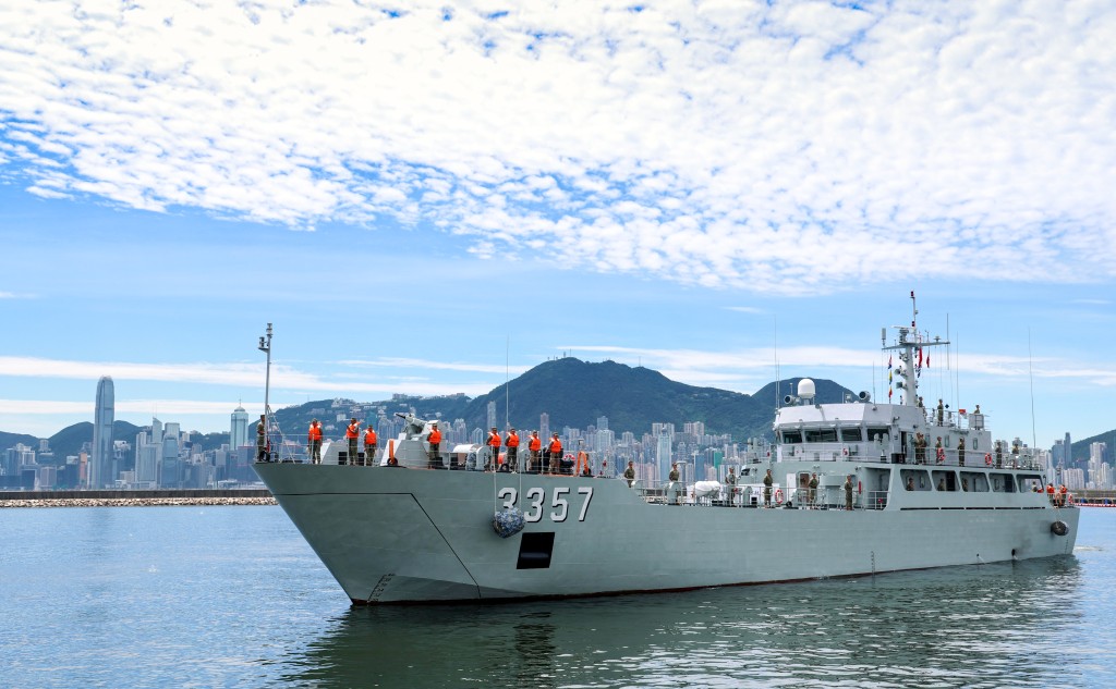 中國人民解放軍駐香港部隊於8月22日組織了第28次建制單位輪換。政府新聞處圖片 中國人民解放軍駐香港部隊於8月22日組織了第28次建制單位輪換。政府新聞處圖片