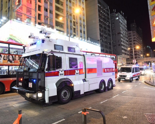 水炮車旺角戒備