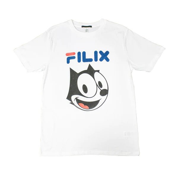Black Score飾以FILIX圖案白色T恤/原價$510、現售$357。