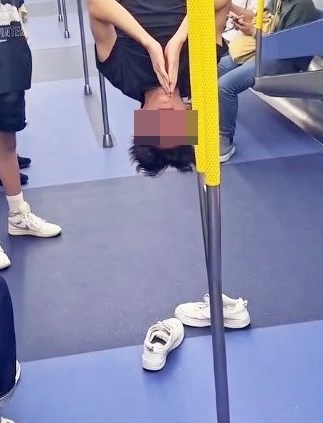 短褲男滿臉通紅。Threads截圖 短褲男滿臉通紅。Threads截圖