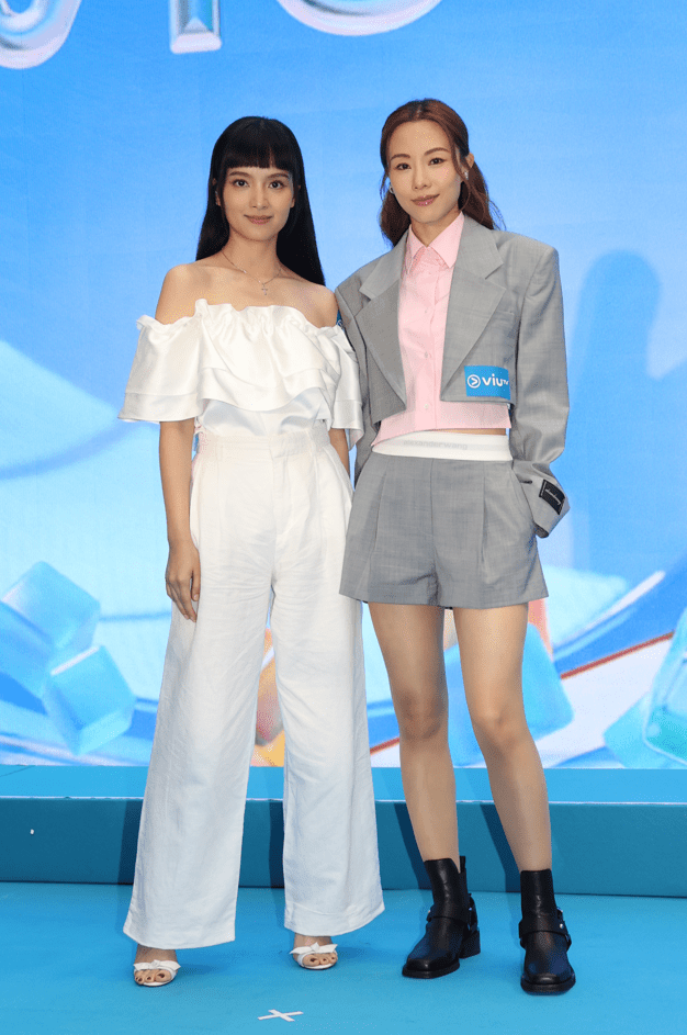 陈嘉宝与邓丽欣早前出席《ViuTV年中无休2024节目发布会》。