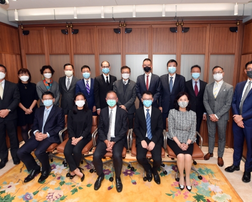 余偉文率領香港銀行公會代表團，一連3日與中央部委年度會晤。政府新聞處圖片