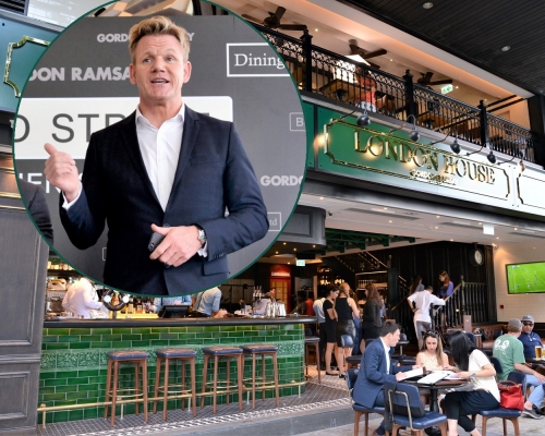 地獄廚神Gordon Ramsay旗下3間香港餐廳全線結業。資料圖片