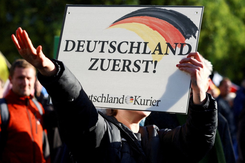 德国民众经常示威，抗议能源价格上涨。路透社