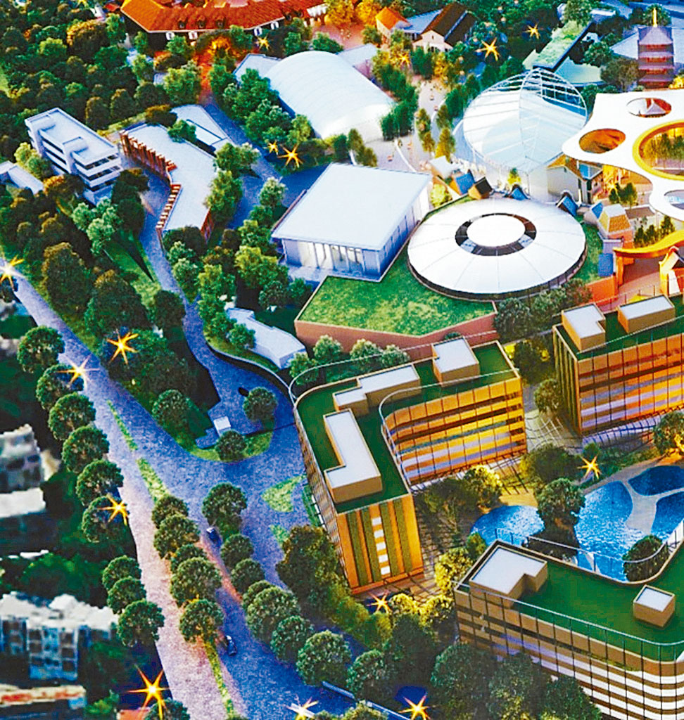 海洋公園山下位置將發展成「零售飲食娛樂商業區」，圖為構想圖。