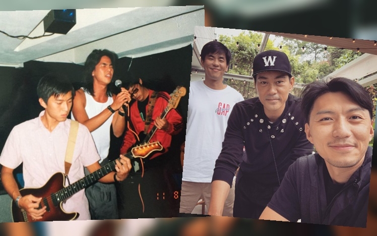 那些年，袁偉豪、柯有倫和陳國坤都好青澀，現在三人都已成家立室了。