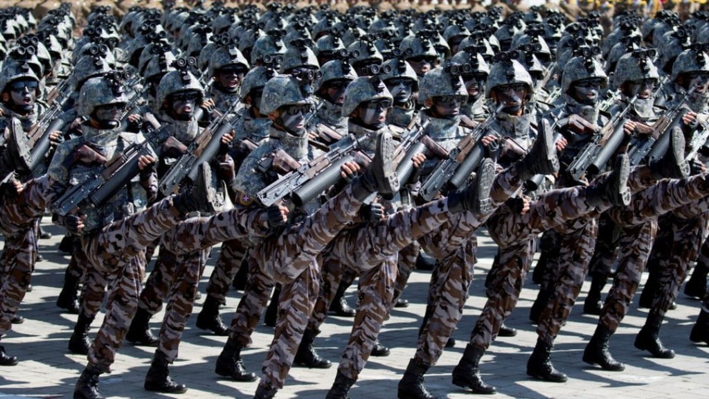北韓派兵支援俄羅斯對烏克蘭作戰。美聯社資料圖片 北韓派兵支援俄羅斯對烏克蘭作戰。美聯社資料圖片