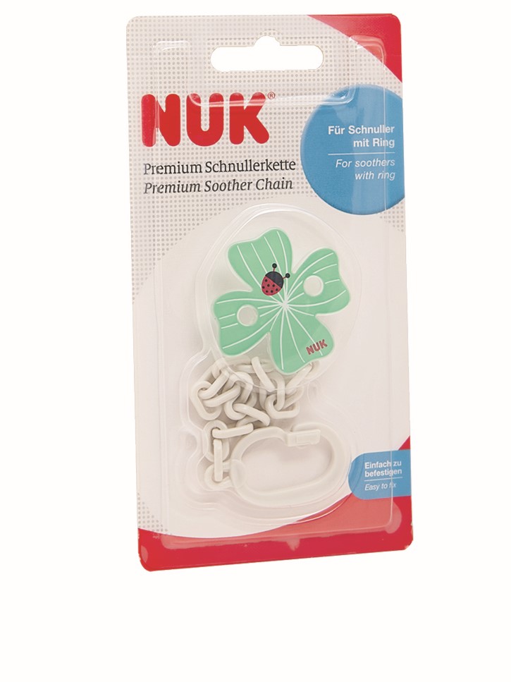 1. NUK 安撫奶嘴鏈 (四葉草)Premium Soother Chain (For Soothers With Ring)(Cloverleaf) 售價：$35 總評：5星