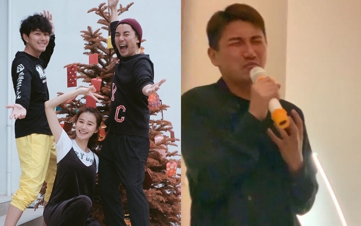 蕭正楠夫婦同Tony老友鬼鬼,Tony個樣係唱得慘情。