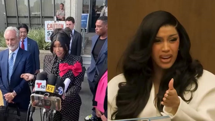 饒舌天后Cardi B遭指控襲擊保安罪名不成立  庭外發難渣搶筆掟記者