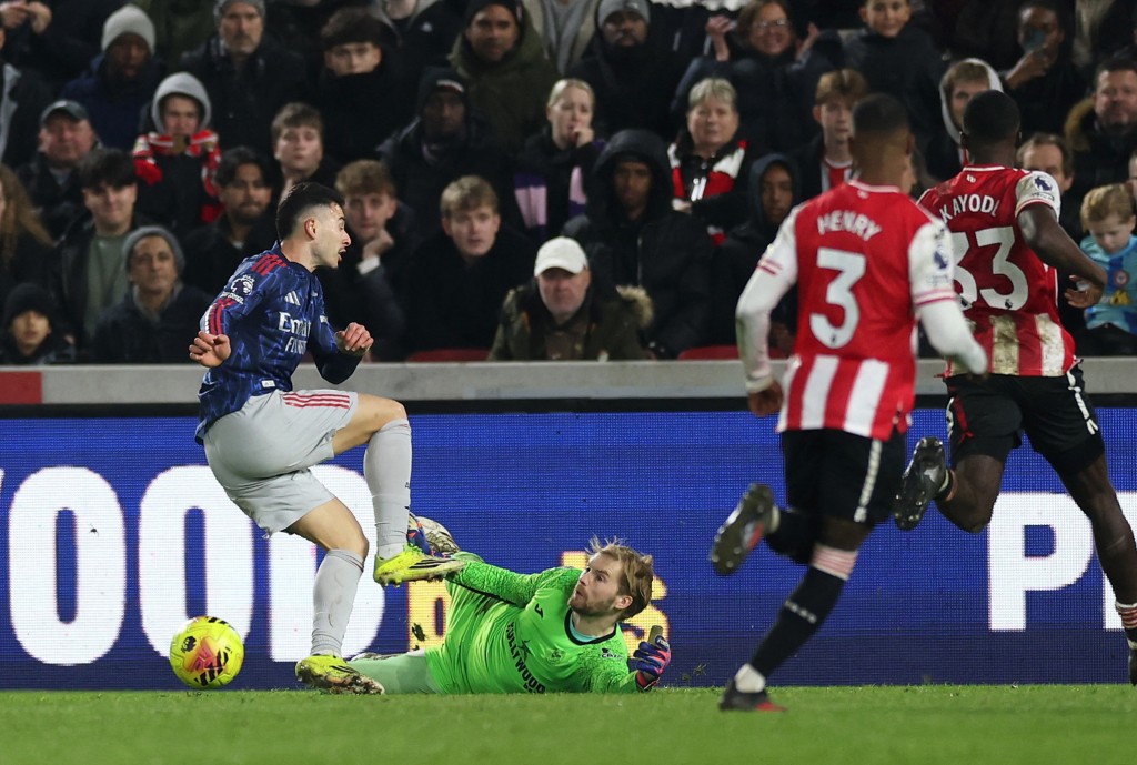 阿仙奴過去6輪共得9分。路透社