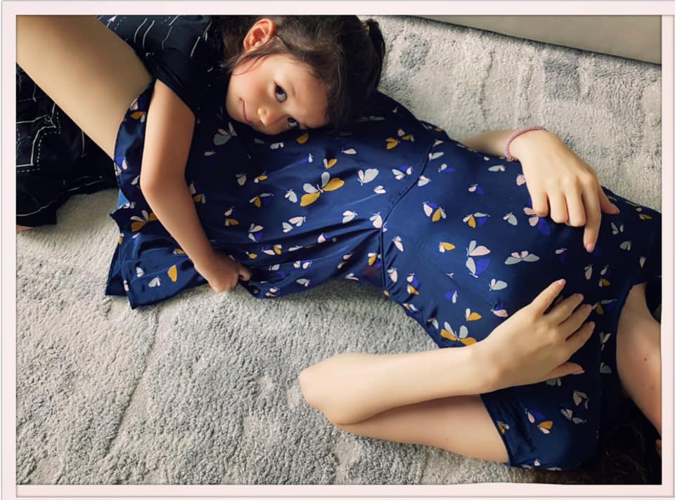 女兒Nika非常期待當姊姊。