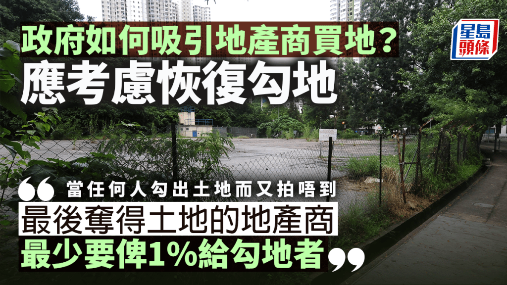 政府如何吸引地產商買地?應考慮恢復勾地|湯文亮