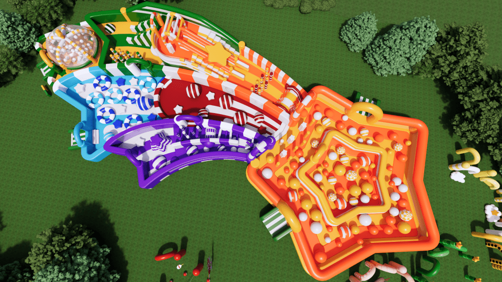 巨型弹跳床(图片来源:官方图片) 巨型弹跳床(图片来源:官方图片)