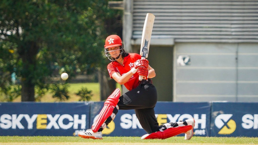 獨取四十分的Mariko Hill榮膺今場MVP。 香港板球總會圖片