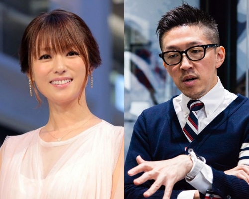 深田恭子及杉本宏之(右)。