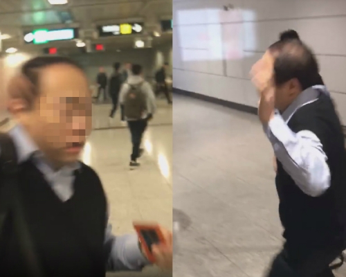涉非禮男乘客的中年漢逃跑。巴打絲打 Facebook Club圖片