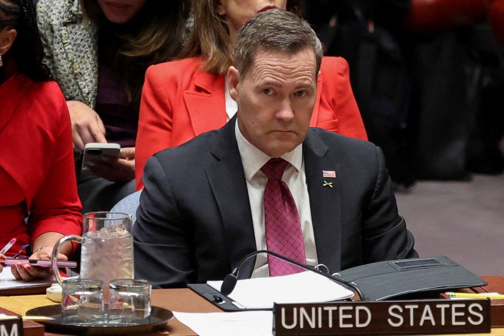 美國駐聯合國代表出席會議。路透社