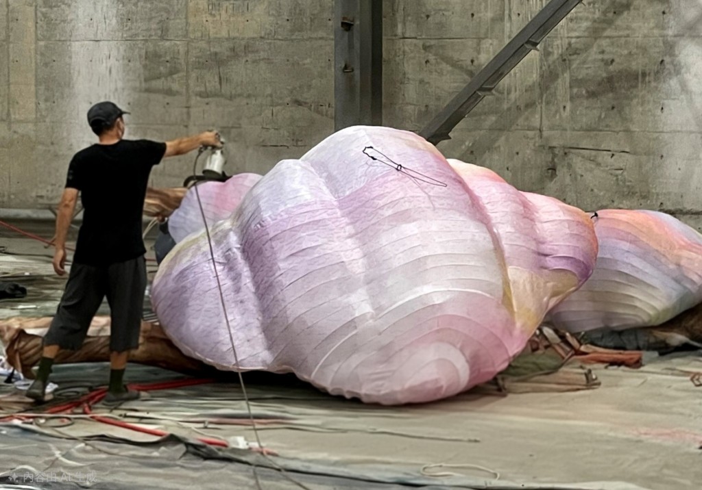 為了展現榕樹的立體自然形態,製作團隊把樹幹、樹根、氣根和樹冠分層製作和拼合。 為了展現榕樹的立體自然形態,製作團隊把樹幹、樹根、氣根和樹冠分層製作和拼合。