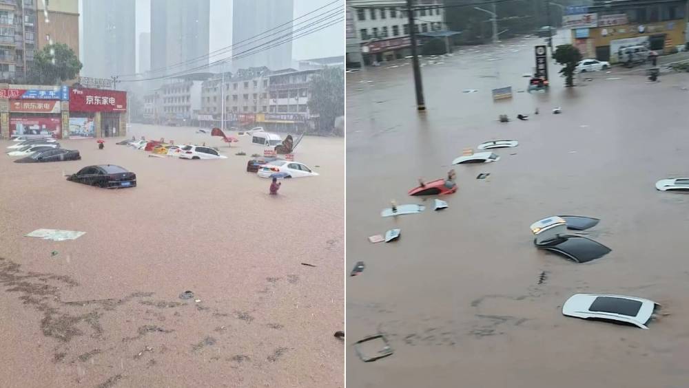重慶暴雨，防汛升至最高級。